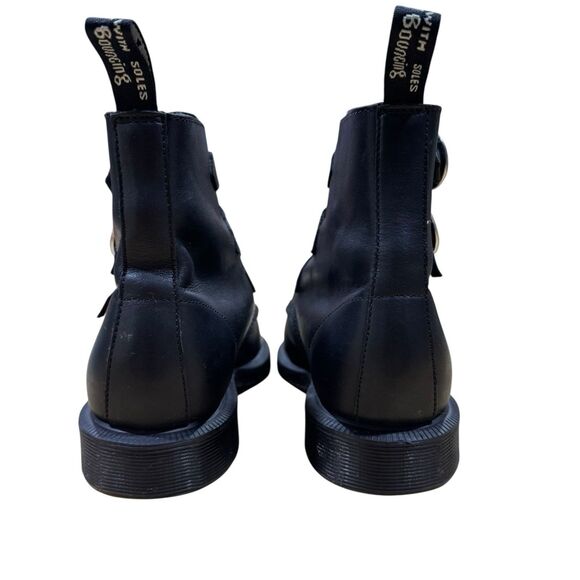 Dr. Martens Maudie Womens Size 5 Black Leather Short Buckle Boots EU 36 - Picture 7 of 12